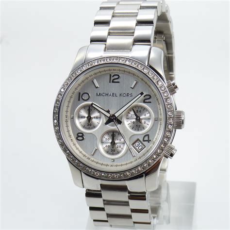 silber uhr damen michael kors|michael kors damenuhren.